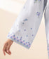Women's Unstitched Lawn Embroidered Blue 3 Piece Suit